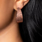 Lecture on Texture - Copper - Paparazzi Earring Image