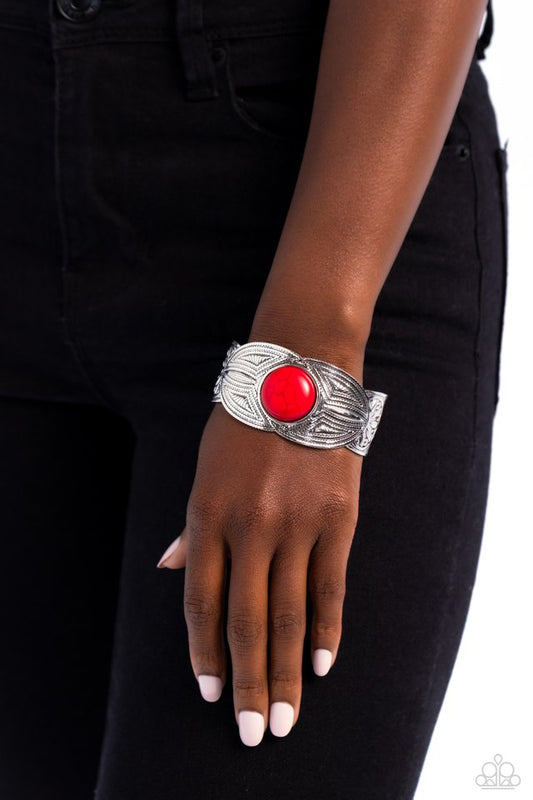 Western Odyssey - Red - Paparazzi Bracelet Image