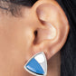 Kaleidoscopic Collision - Blue - Paparazzi Earring Image