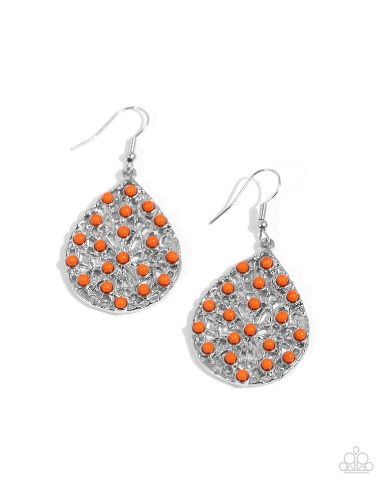 Botanical Berries - Orange - Paparazzi Earring Image