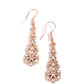 GLITZY on All Counts - Copper - Paparazzi Earring Image