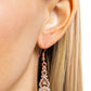 GLITZY on All Counts - Copper - Paparazzi Earring Image