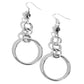 Glitzy Gesture - Silver - Paparazzi Earring Image