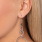 Glitzy Gesture - Silver - Paparazzi Earring Image