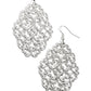 Contemporary Courtyards - Silver - Paparazzi Earring Image