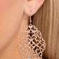 Contemporary Courtyards - Rose Gold - Paparazzi Earring Image