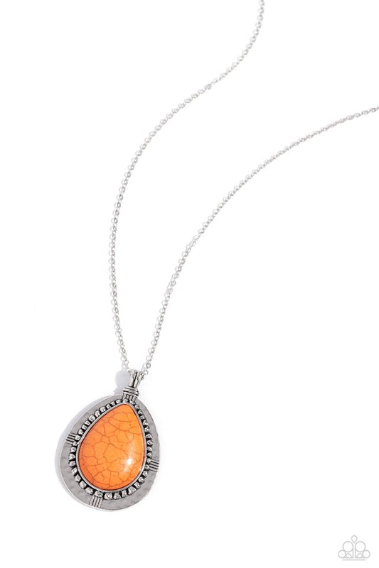 Western Wilderness - Orange - Paparazzi Necklace Image