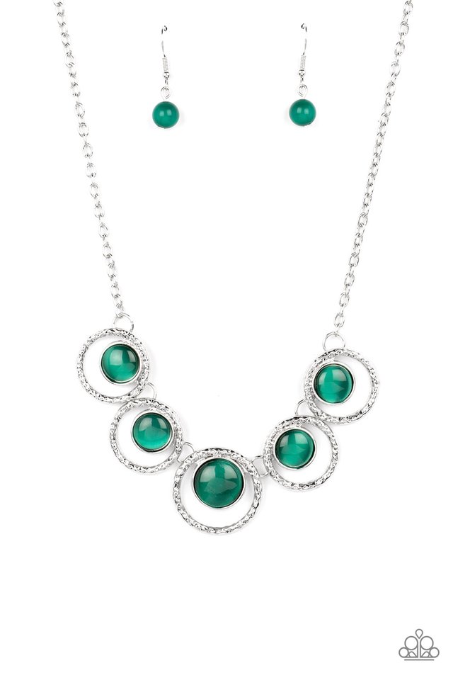 Elliptical Enchantment - Green - Paparazzi Necklace Image