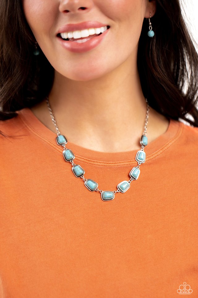 Southern Safari - Blue - Paparazzi Necklace Image