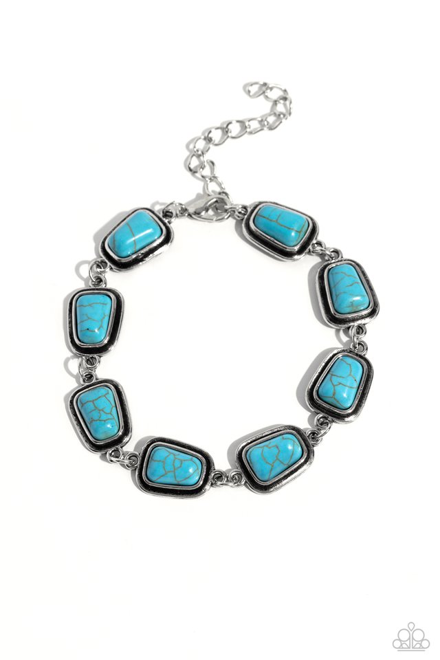 Chasing Canyons - Blue - Paparazzi Bracelet Image