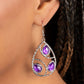 Send the BRIGHT Message - Purple - Paparazzi Earring Image