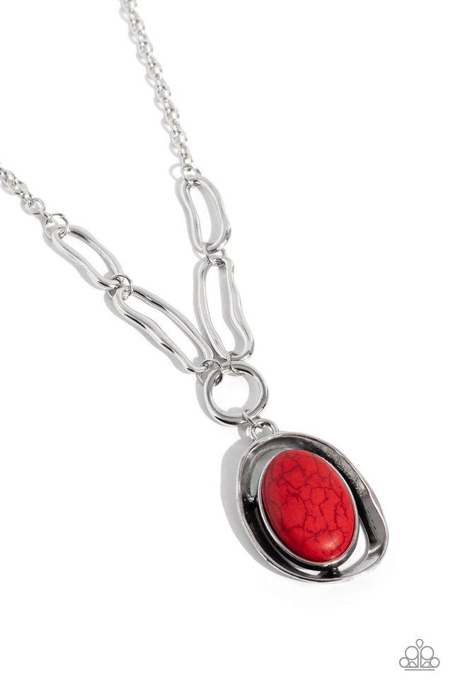 Sandstone Stroll - Red - Paparazzi Necklace Image