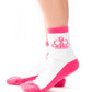 Paparazzi Pink and White Socks - Paparazzi Product Image