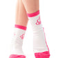Paparazzi Pink and White Socks - Paparazzi Product Image