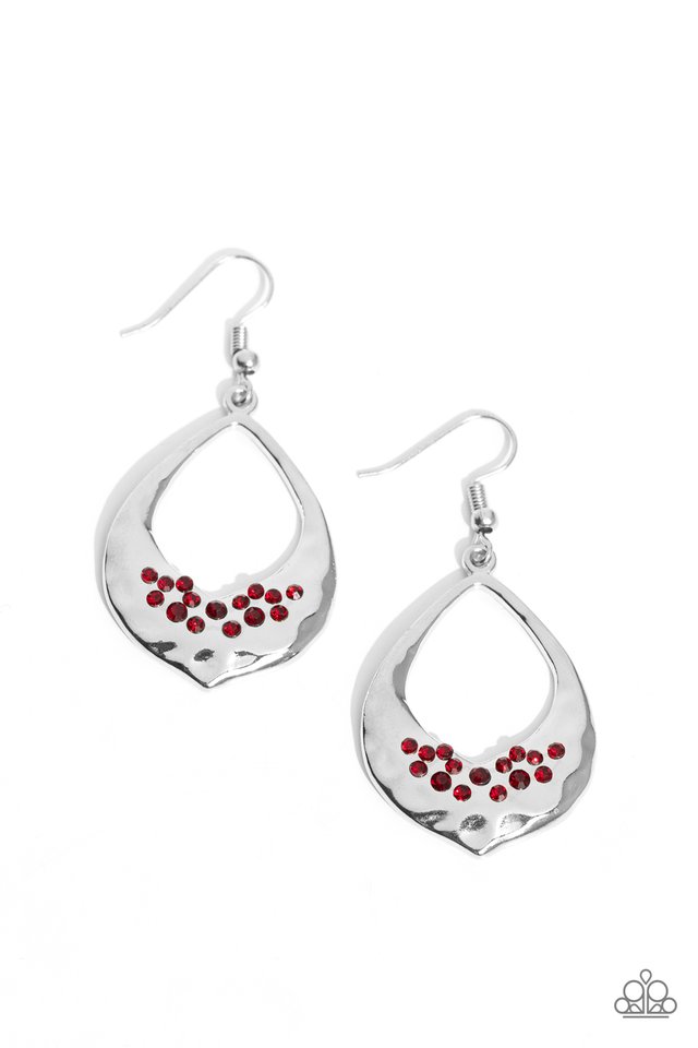 CACHE Reserve - Red - Paparazzi Earring Image