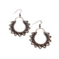 Botanical Tambourine - Copper - Paparazzi Earring Image
