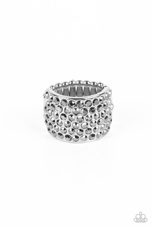 Edgy Effulgence - Silver - Paparazzi Ring Image