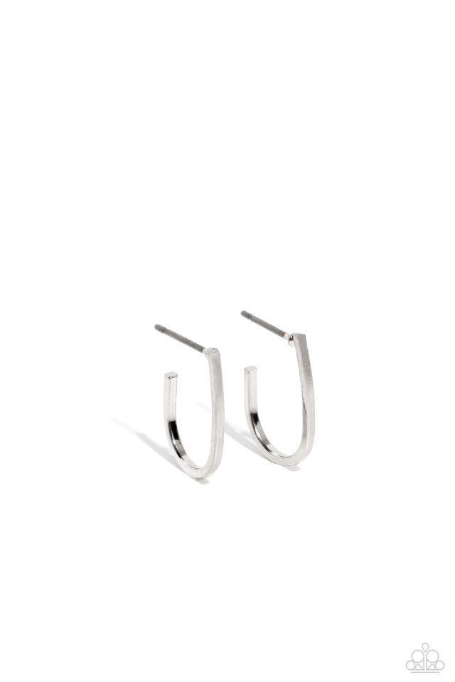 Admirable Arches - Silver - Paparazzi Earring Image