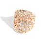 Transfixed Treasure - Rose Gold - Paparazzi Ring Image