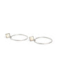 Canyon Circlet - White - Paparazzi Earring Image