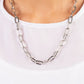 Boston Backdrop - Silver - Paparazzi Necklace Image