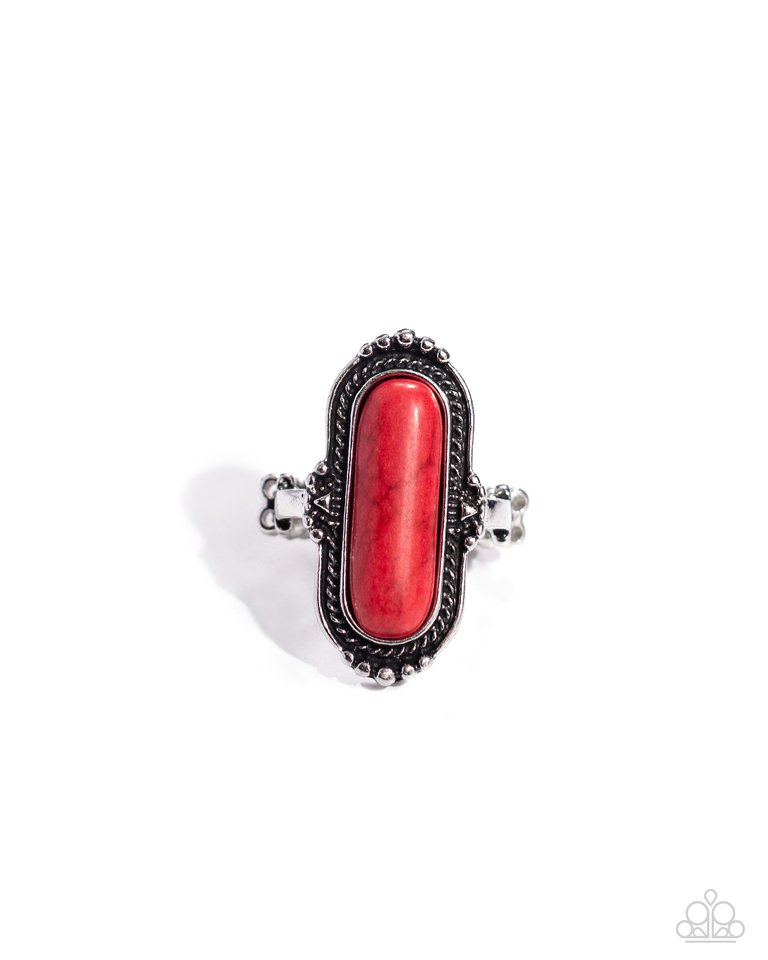 Desert Island - Red - Paparazzi Ring Image