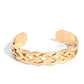 Celtic Cuff - Gold - Paparazzi Bracelet Image