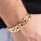 Celtic Cuff - Gold - Paparazzi Bracelet Image