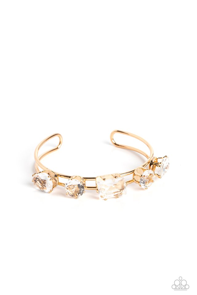 Uniquely Untapped - Gold - Paparazzi Bracelet Image