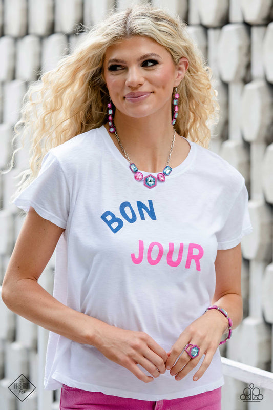 Paparazzi Fashion Fix Set - Avistamientos de atardeceres - Combinación completa de tendencias - Julio de 2023