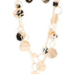 Hammered Horizons - Gold - Paparazzi Necklace Image