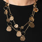 Hammered Horizons - Gold - Paparazzi Necklace Image