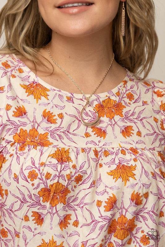 Subtle Season - Rose Gold - Paparazzi Necklace Image