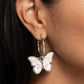 Paparazzi Earring ~ Melodic Mariposa - White