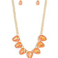 FLIRTY Dancing - Orange - Paparazzi Necklace Image