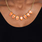 FLIRTY Dancing - Orange - Paparazzi Necklace Image