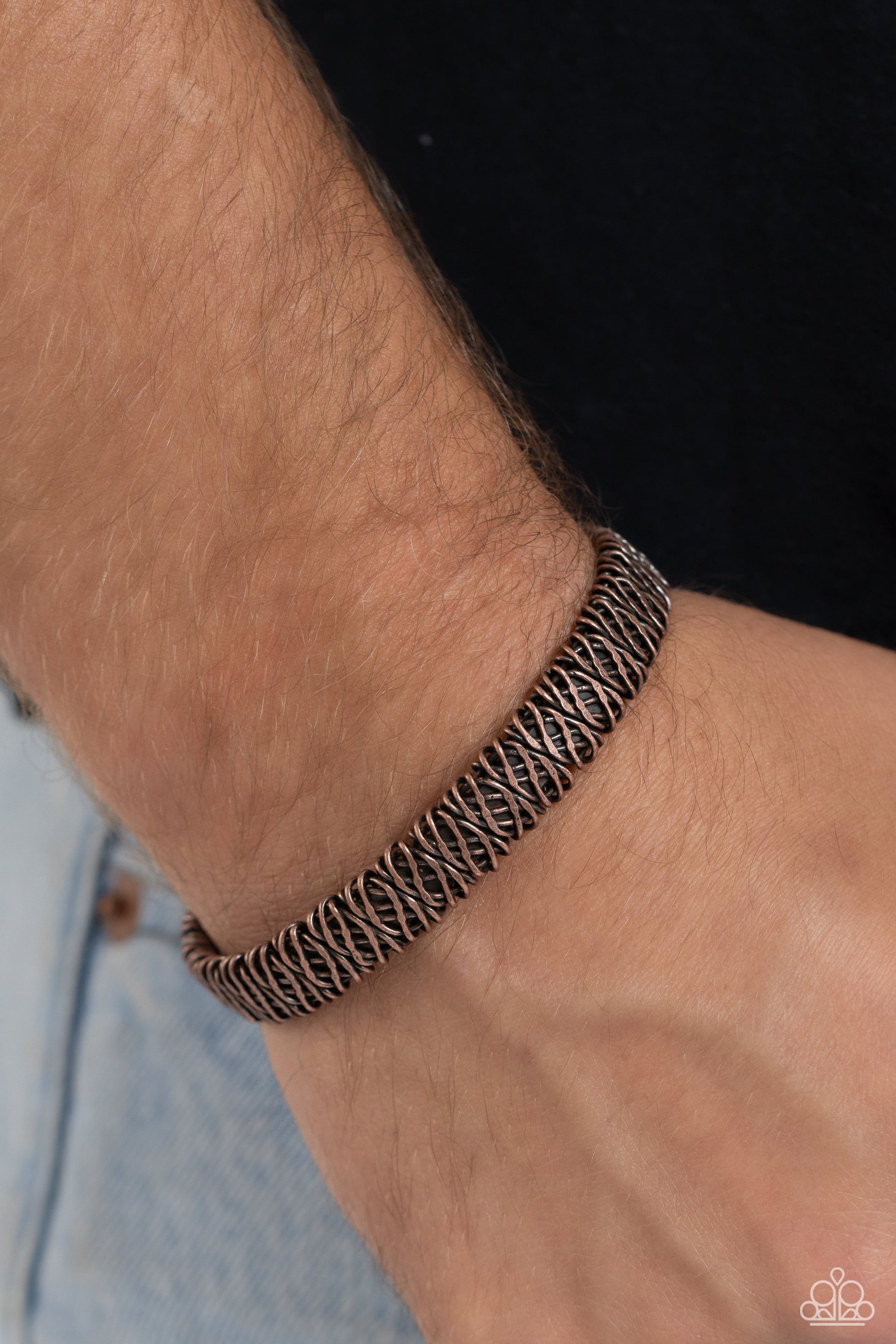 Braided Bounty - Copper - Paparazzi Bracelet Image