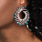 Firework Fanfare - Blue - Paparazzi Earring Image