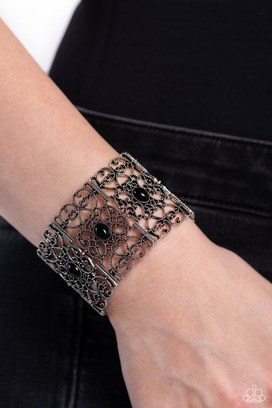 Fairest Filigree - Black - Paparazzi Bracelet Image