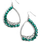 Looking Sharp - Green - Paparazzi Earring Image