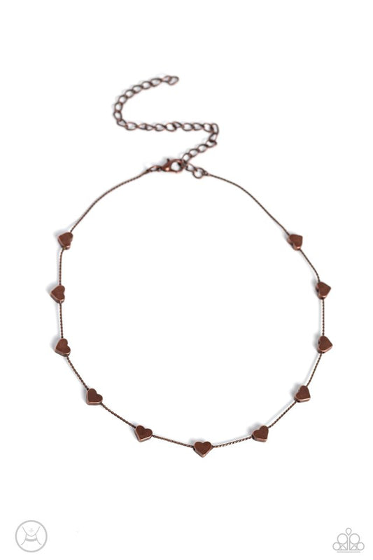 Public Display of Affection - Copper - Paparazzi Necklace Image