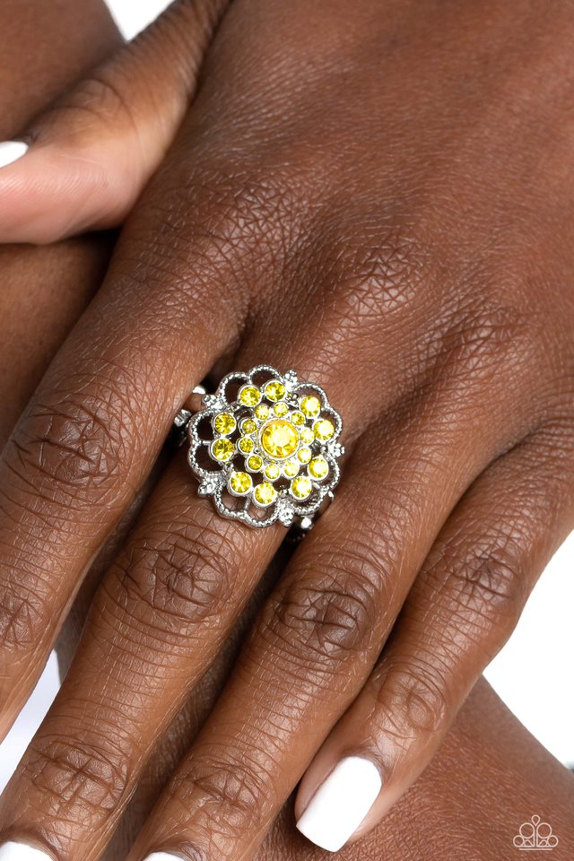 Love ROSE - Yellow - Paparazzi Ring Image