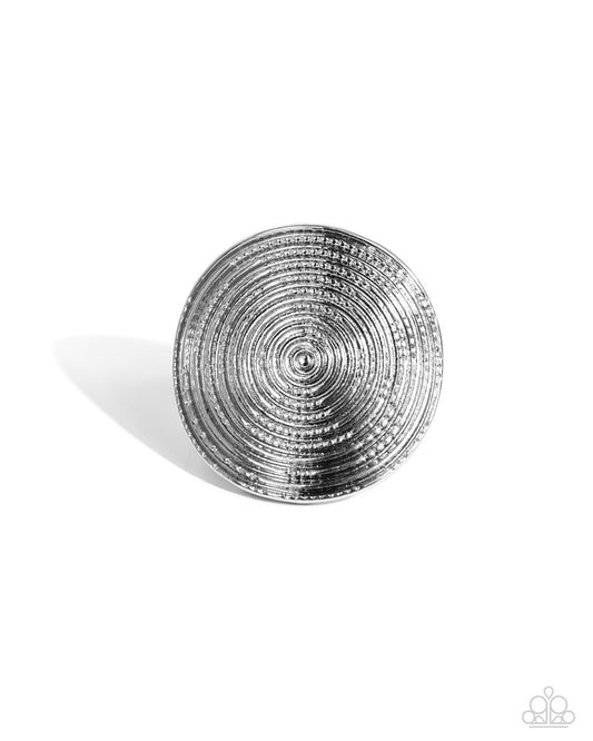 Dizzying Delight - Silver - Paparazzi Ring Image