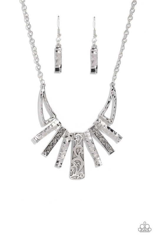 Paisley Pastime - Silver - Paparazzi Necklace Image