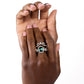 Parisian Pinnacle - Green - Paparazzi Ring Image