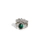 Parisian Pinnacle - Green - Paparazzi Ring Image