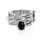 Alternating Allure - Black - Paparazzi Ring Image