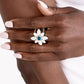 PETAL to the MEADOW - Blue - Paparazzi Ring Image