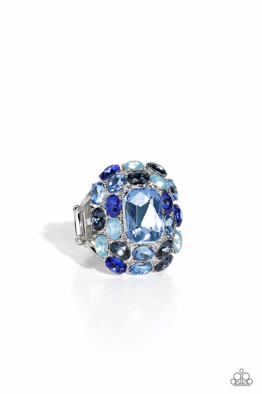 Anillo Paparazzi ~ Perfectamente Park Avenue - Azul