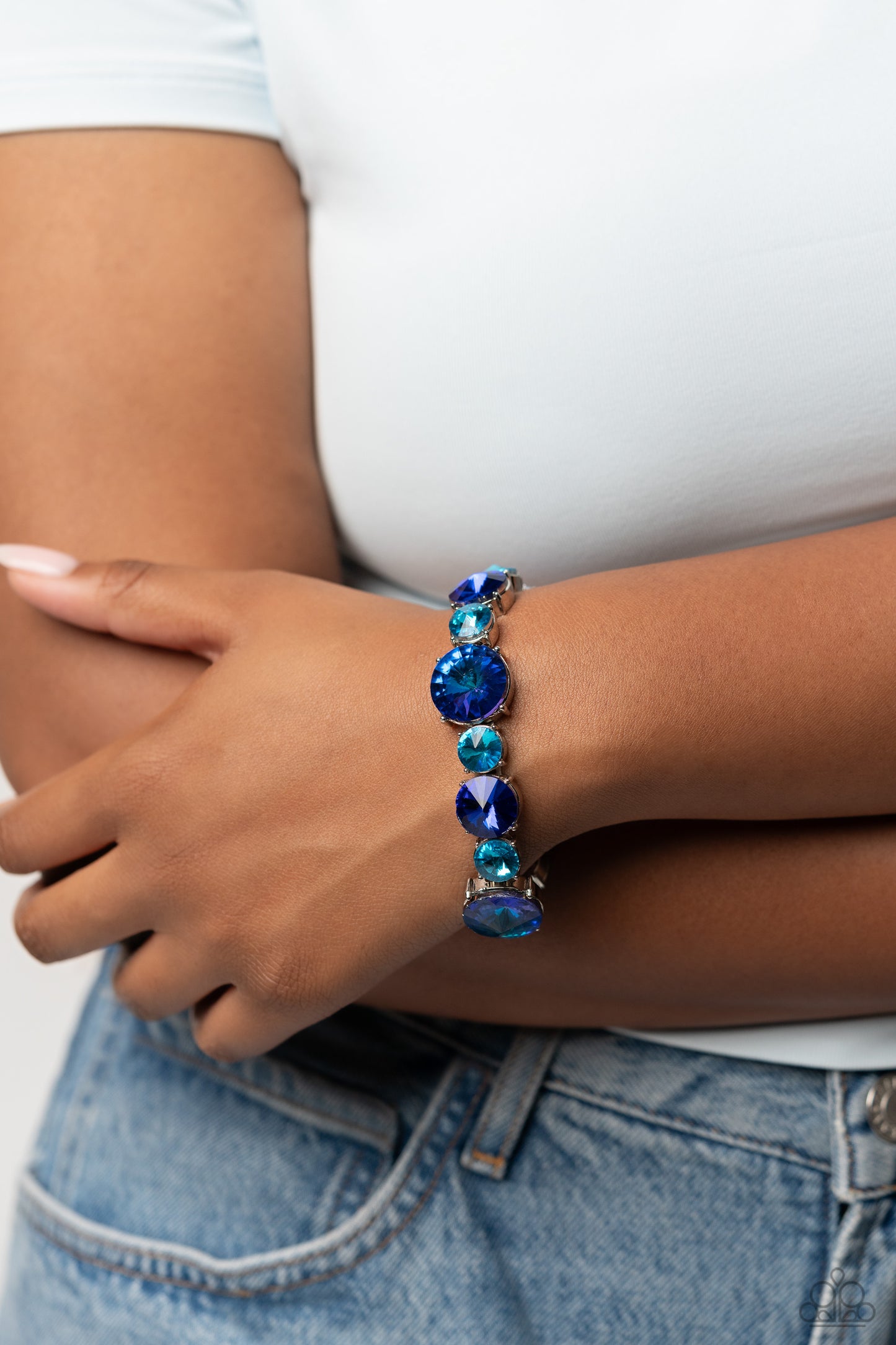 Pulsera Paparazzi ~ Resplandor refrescante - Azul